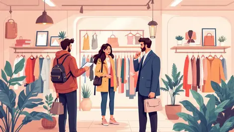 Australian shoppers comparing luxury budget fashion clothing racks online