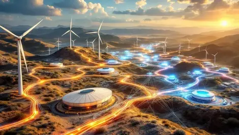 Iberian fibre network map spain data centers wind solar