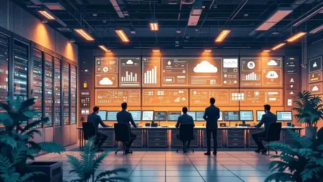 Modern eu it control room storage racks ai cyber recovery