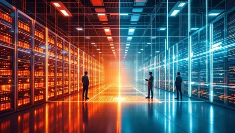 Hybrid electronic to photonic data center eu korea technicians