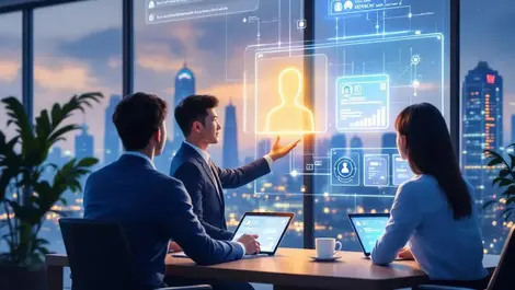 Vietnamese hr reviewing digital id and certificates blockchain