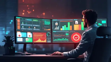 Cybersecurity analyst soc offline file risk red alert monitor