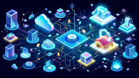 Hybrid it infrastructure network map cloud iot security visual